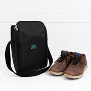 Embroidered personalised shoe bag for gym, sport and travel, designed to keep shoes clean, protected and separate from other gear.