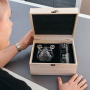 Unique gift for whiskey-loving dads with skull-shaped whiskey stones