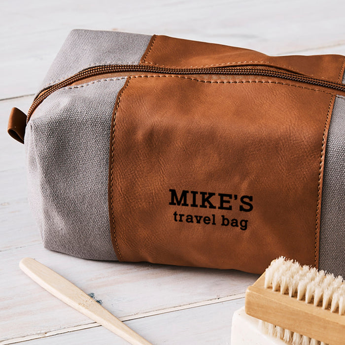 Custom Toiletry Bag with Name for Men’s Birthday