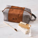 Engraved Toiletries Travel Bag for Men, Personalised with Name, Initials or Custom Design