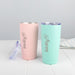 Custom logo engraved travel mug in kraft gift box with optional gift wrapping
