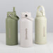 Custom logo engraved water bottle with carry handle
