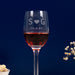 Custom engraved wedding favour liqueur glass for elegant toasts