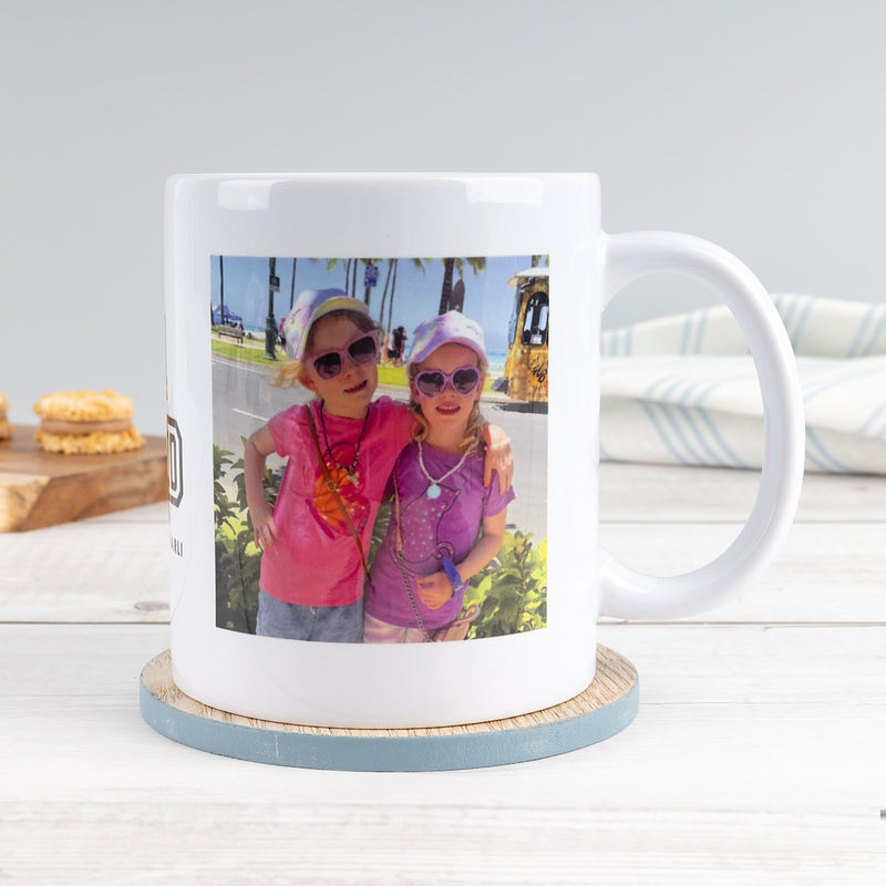 Personalised Father’s Day photo mug for Dad with custom images and message