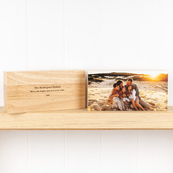 Free standing bamboo photo block rectangular landscape design