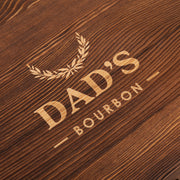 Custom engraved whiskey glass and decanter set for Dad, Grandpa or Uncle, perfect Father’s Day gift idea