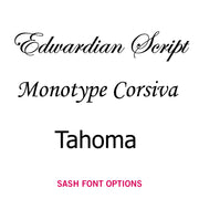 Sash Font Options