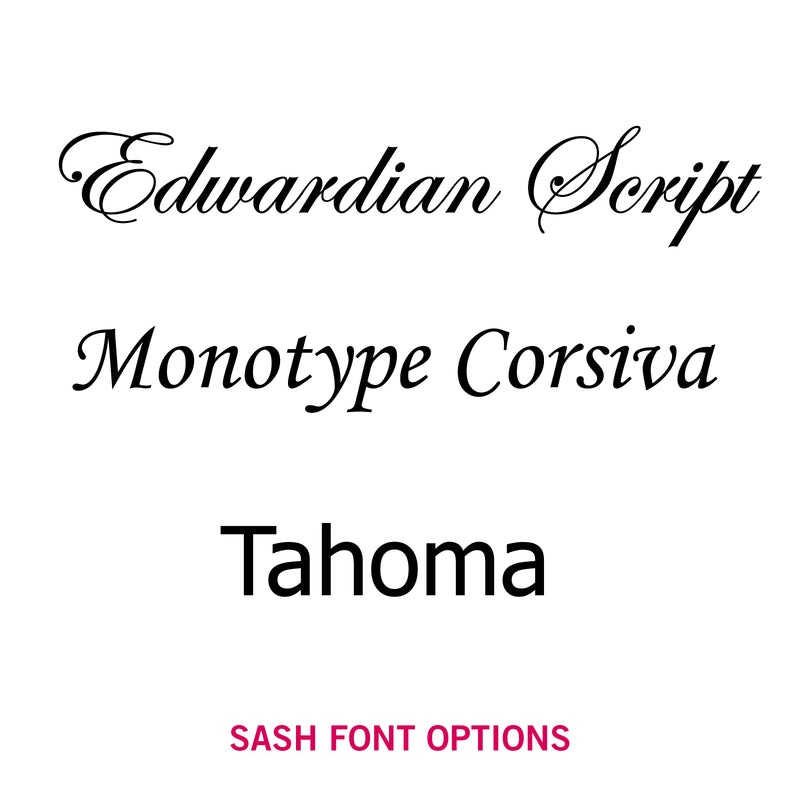 Sash Font Options
