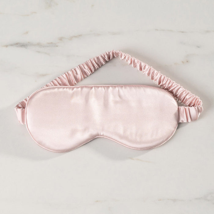 Luxury silk sleep mask soft breathable and hypoallergenic blush pink