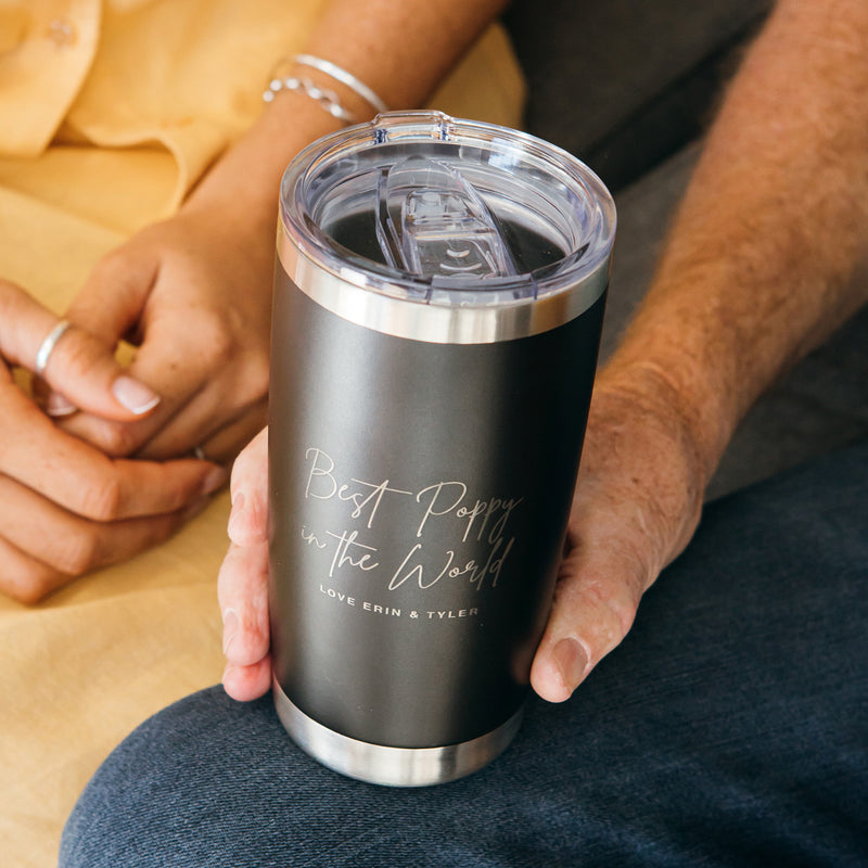 Engraved Father's Day Stainless Steel Insulated Travel Mug 590ml