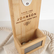 Customised Engraved Wall Mounted Bamboo Bottle Opener