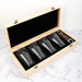 Personalised wooden gift boxed beer set with engraved glasses for weddings