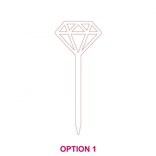 Laser Cut Bridal Shower Cupcake Toppers