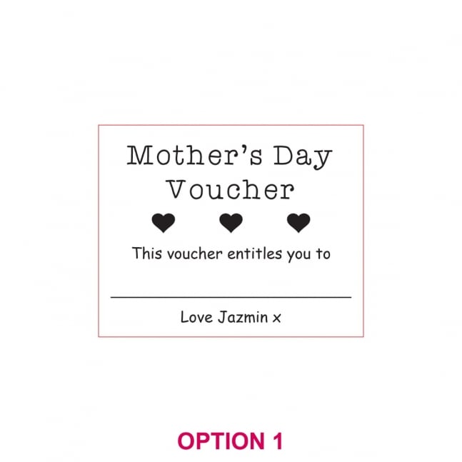Engraved Wooden Mother's Day Cards with Magnets