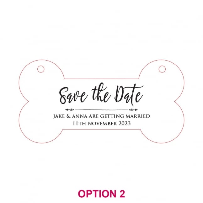 Engraved Wooden Wedding Dog Pet Sign