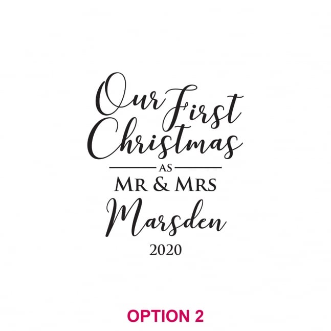Engraved Christmas Mr & Mrs Gift Boxed Champagne Glass Set