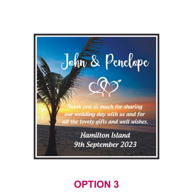 Photographic Printed Wedding Glass Coasters
