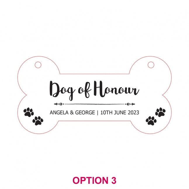 Engraved Wooden Wedding Dog Pet Sign