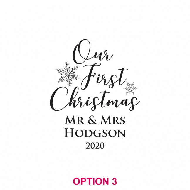 Engraved Christmas Mr & Mrs Gift Boxed Champagne Glass Set