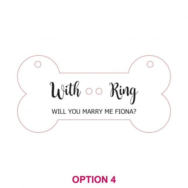 Engraved Wooden Wedding Dog Pet Sign