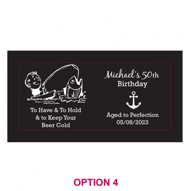 Birthday Stubby Holders - 1 Colour Print