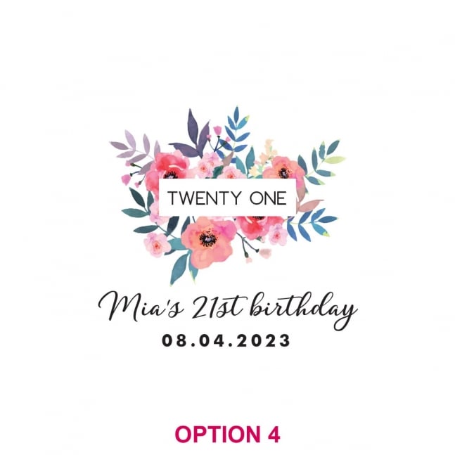 Printed Birthday Glass Coasters