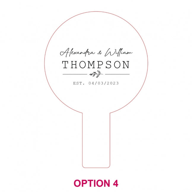 Laser Cut and Engraved Frosted Acrylic Wedding Fan