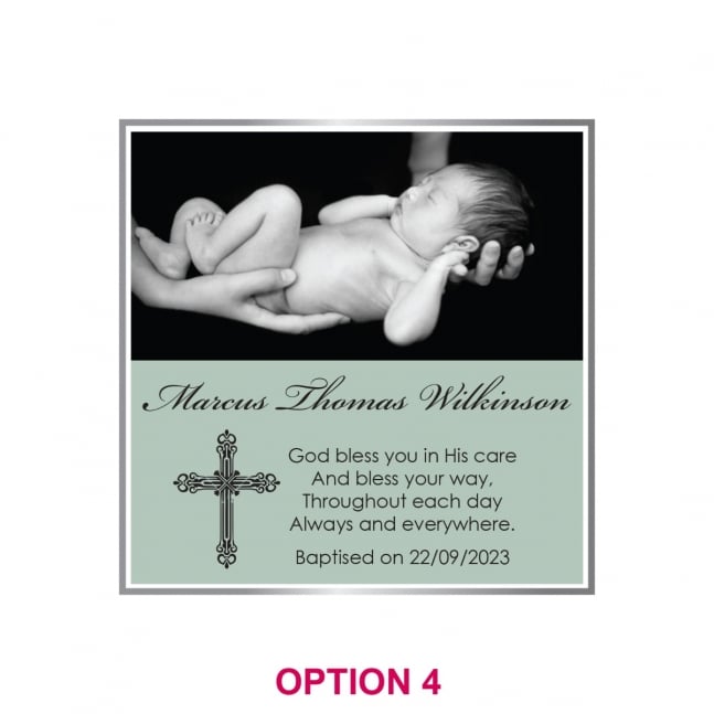 Birth Announcement / Christening Printed Glass Coasters