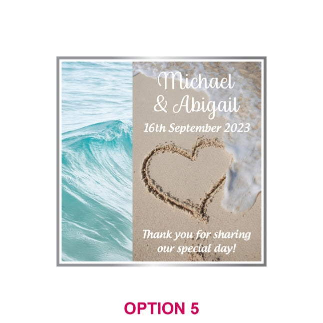 Photographic Printed Wedding Glass Coasters