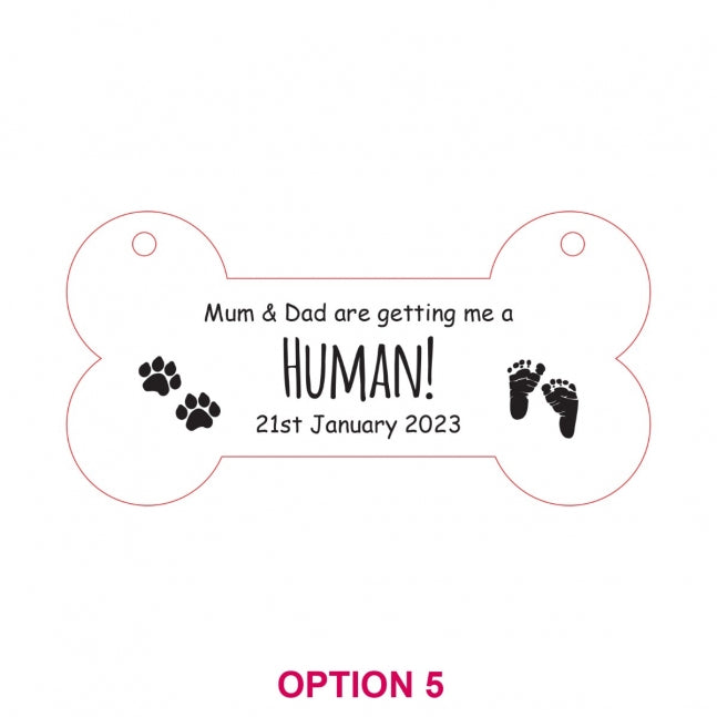 Engraved Wooden Wedding Dog Pet Sign