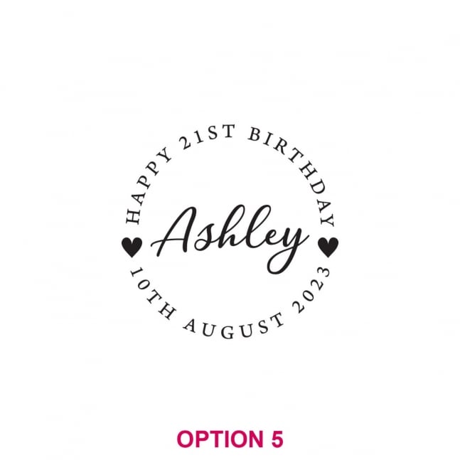 Engraved Birthday Glass Coasters