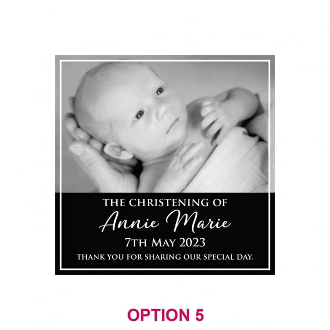 Birth Announcement / Christening Printed Glass Coasters