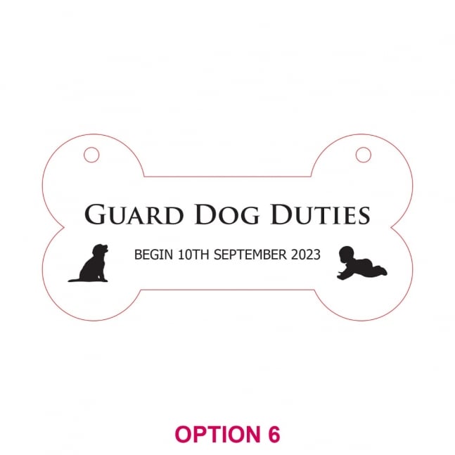 Engraved Wooden Wedding Dog Pet Sign