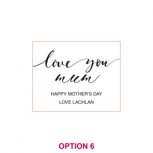 Engraved Wooden Mother's Day Cards with Magnets