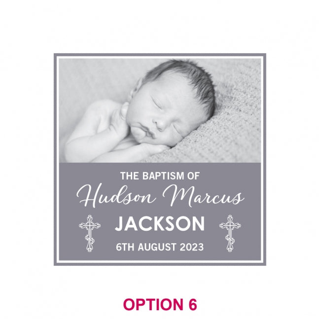 Birth Announcement / Christening Printed Glass Coasters