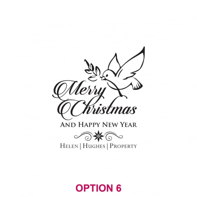 Corporate Christmas Engraved Glass Coasters