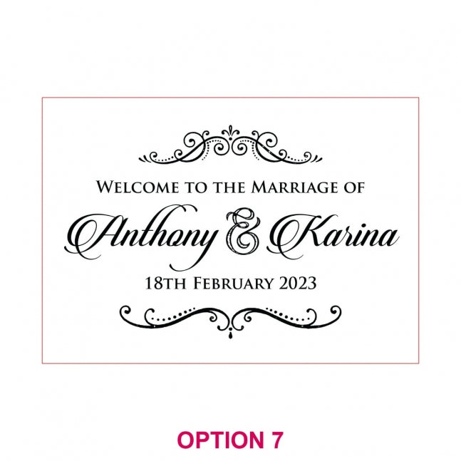 Printed A1 Size Wedding Welcome Sign / Wedding Seating Chart