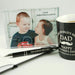 Custom Designed Engraved Corporate Dad Hamper- Coffee Mug, Acrylic photo frame and pen