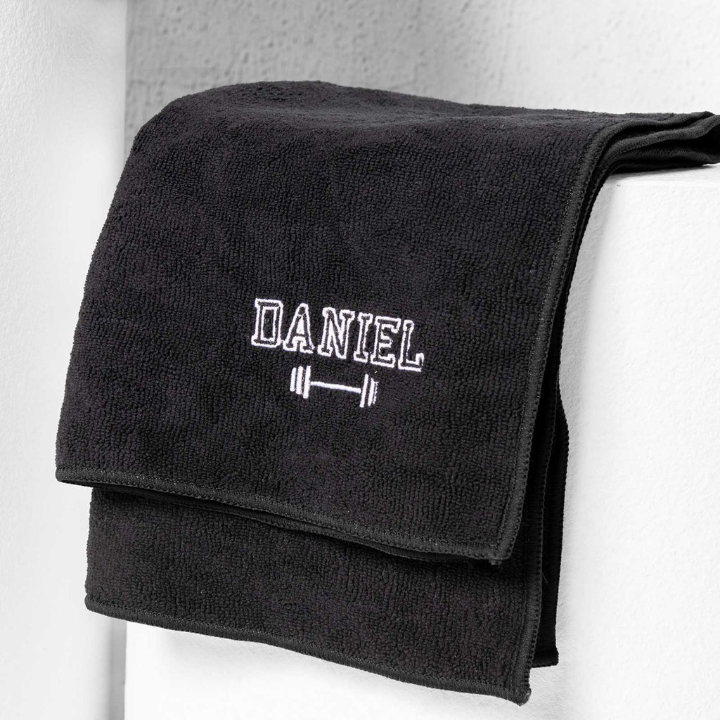 Personalised Embroidered Gym Towel With Zipped Pocket -  Canada