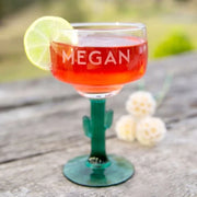 Personalised Engraved Cactus Cocktail Glass 350ml