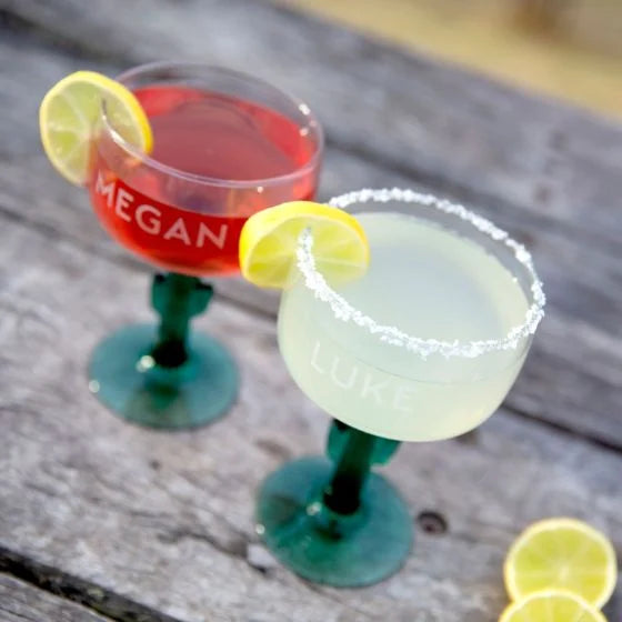 Customised Engraved Name Cocktail Cactus Glass