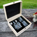 Custom Artwork Engraved Wooden Presentation Box With Skull Decanter