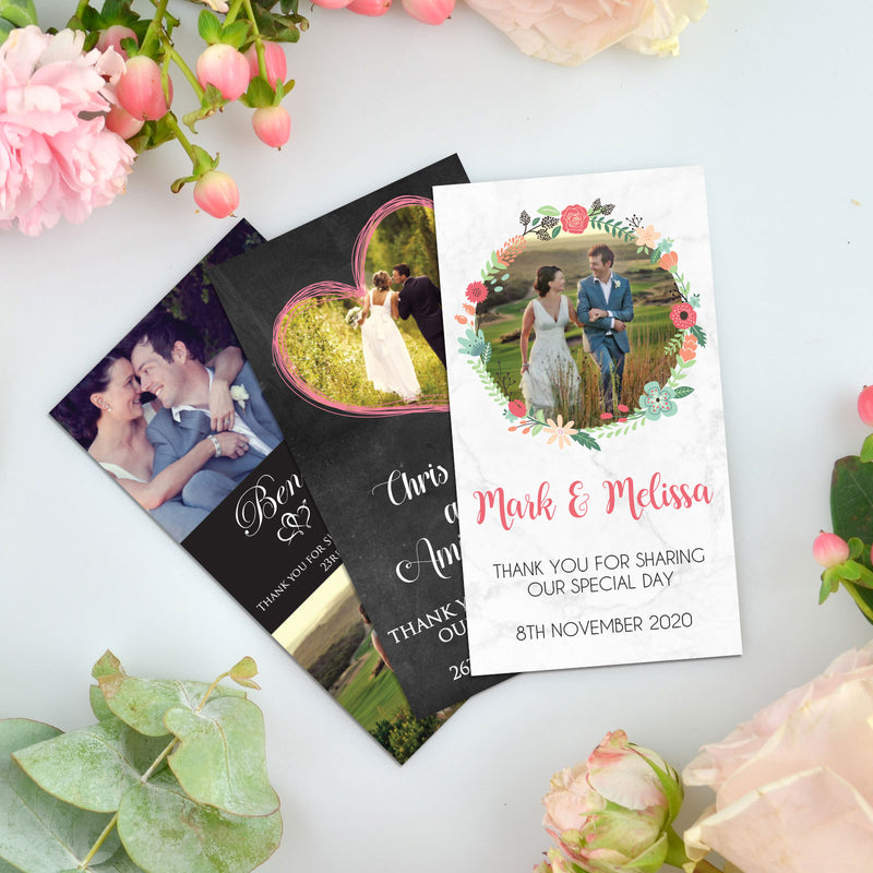 Full Colour Printed 'Thank You' Wedding Magnets