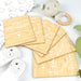 Custom Designed White Printed Bamboo Milestone Cards Set of 6