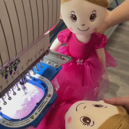 Gift for kids who love dancing – personalised ballerina soft toy