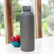 Personalised Engraved Name Black 500ml Stainless Steel drink Bottle Homeware