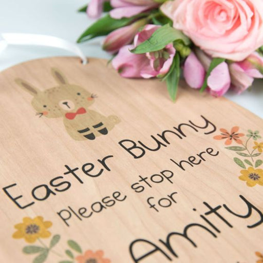 Custom Designed Colour Printed Laser Cut Wooden Easter Egg Present