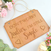 Engraved wooden wedding sign for Paige boy and flower girl