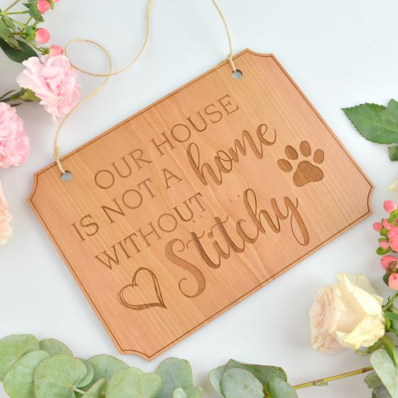Engraved Wooden Pet Sign for your Home | Personalise Favours ...