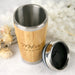 Custom designed Engraved Christmas Named Bamboo Travel Mug Present